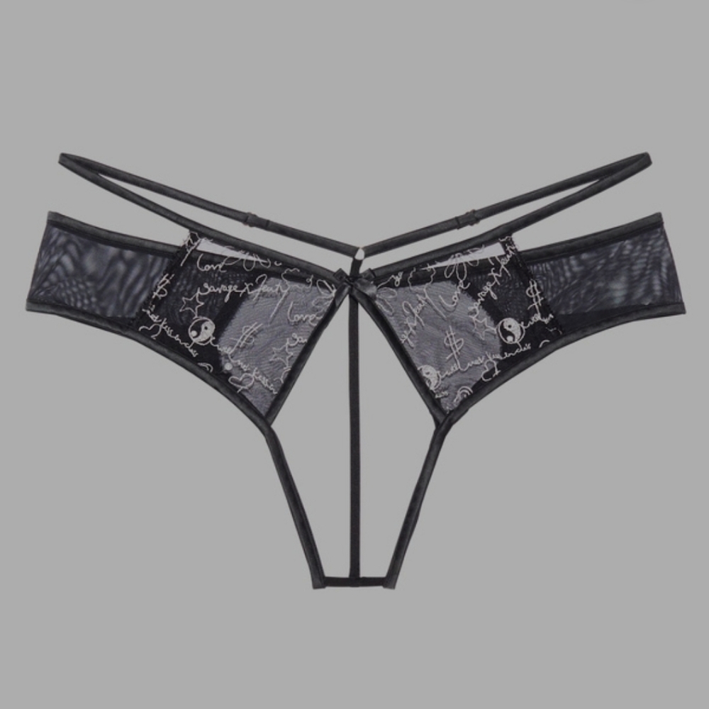 Savage X Fenty Crotchless Open Back Thong